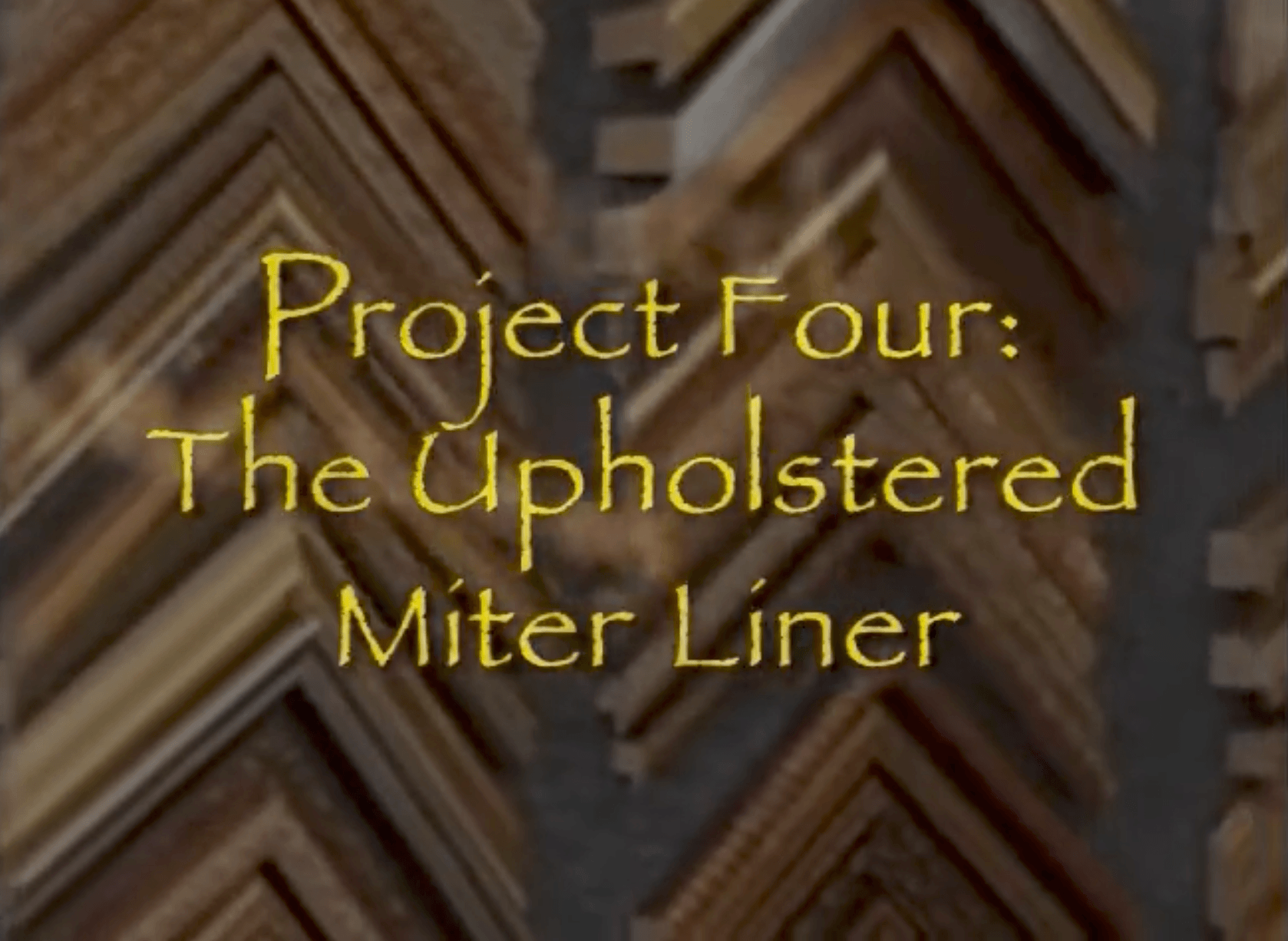 Fabric Wrapping 101 with Baer Charlton: The Upholstered or Seamed Liner